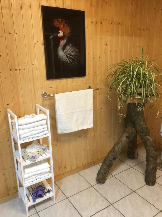 Kranich-Holzferienhaus 'Kleine Auszeit' Rehden Luaran gambar